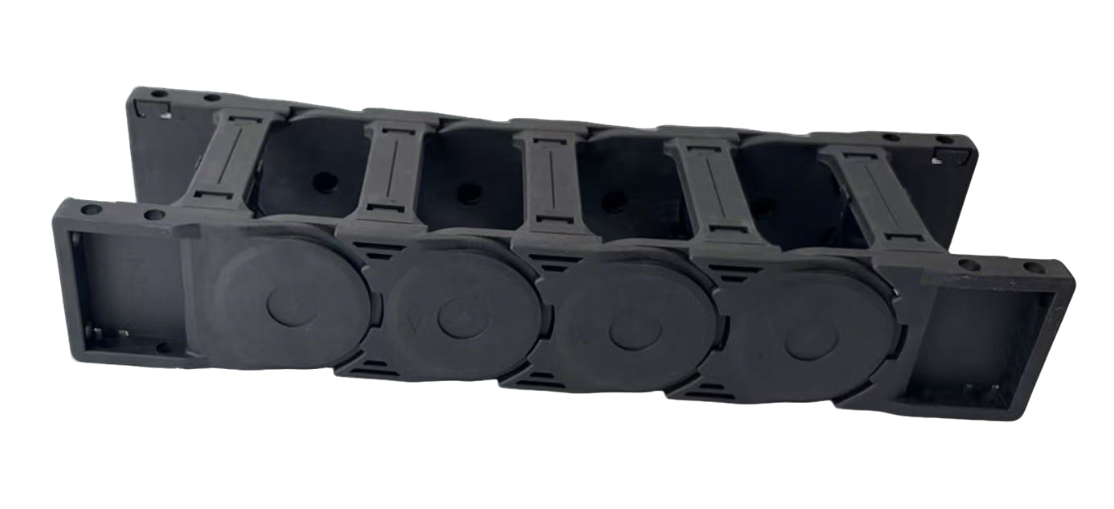 Heavy Duty Cable Carrier: Enclosed 65mm, 80mm & 100mm Nylon Cable Drag Chain with Optional Aluminum Alloy Lids