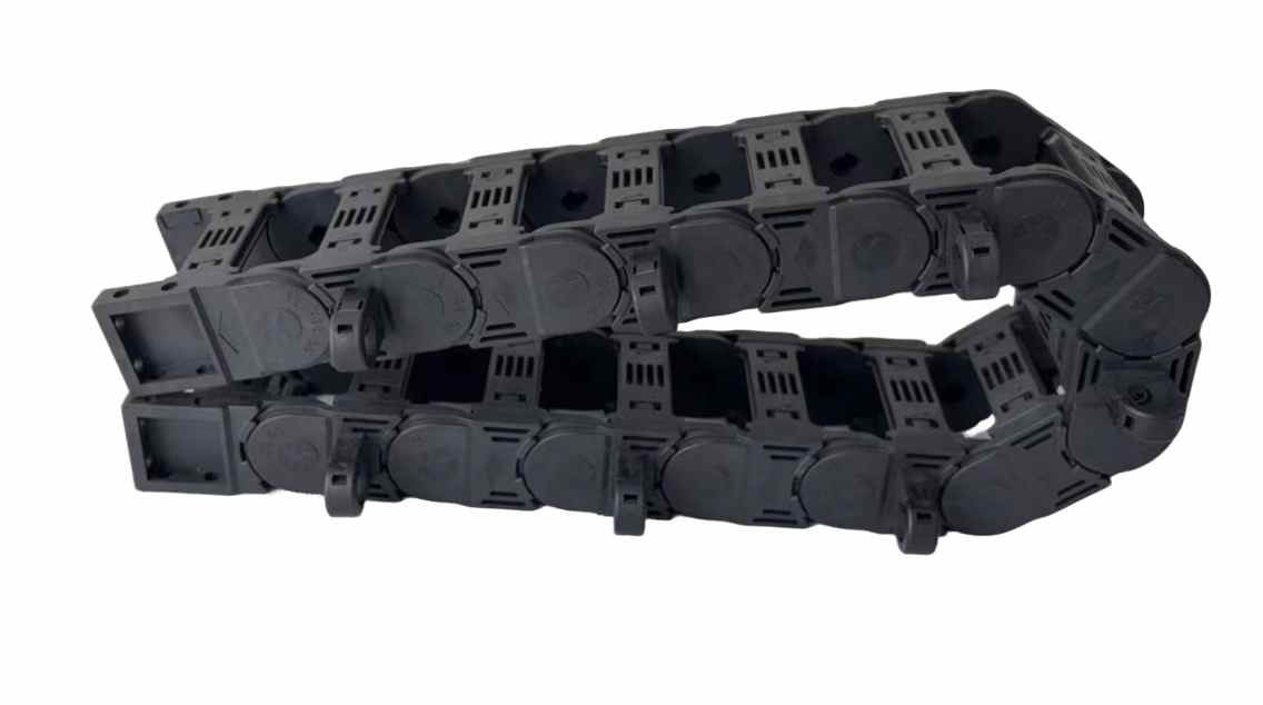 Bridge Type Cable Chain with Vertical Separators - Reinforced Nylon PA66 CNC Cable Drag Chain & Cable Track Chain