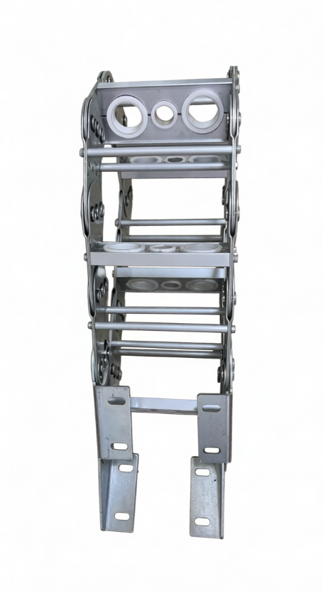 High-End Bridge Type Steel Drag Chain with Precision Stay Holes