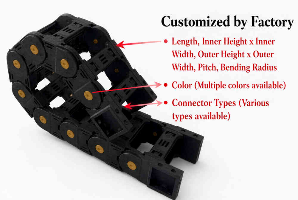 Engineered Custom Nylon Cable Drag Chain: Tailored Precision for Industrial Motion