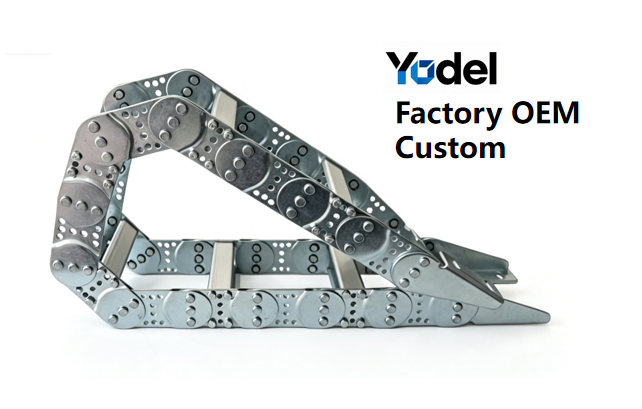 Engineered-to-Order Steel Cable Drag Chains: Fully Customizable Internal Dimensions, Length & Metallurgy