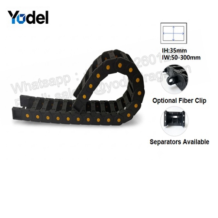 30mm 35mm 45mm Medium-Duty Plastic Cable Drag Chain – High-Toughness Bridge Type Nylon Drag Chain & Resilient Plastic Cable Carrier Series