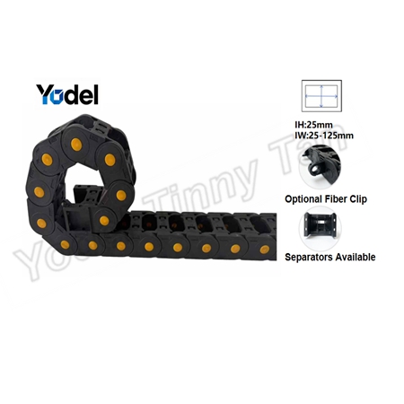 20mm & 25mm High-Flex Small Drag Chain – Multi-Axis Bridge Type Plastic Drag Chain & Resilient Nylon Drag Chain Platform