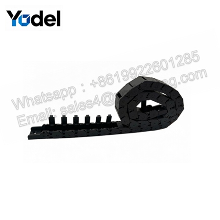 15mm Inner Height Semi-Enclosed Small Drag Chain – Side-Opening Nylon PA66 Cable Carrier with Multiple Bending Radii (R28, R38, R48)