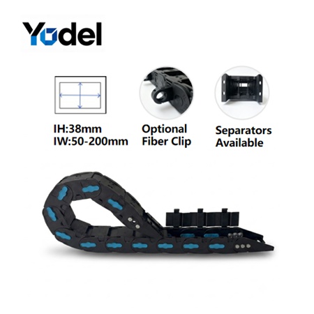 High-Performance Side-Opening Fully Enclosed Plastic Cable Carrier Premium Heavy Duty Cable Carrier for Long-Stroke Automation Systems