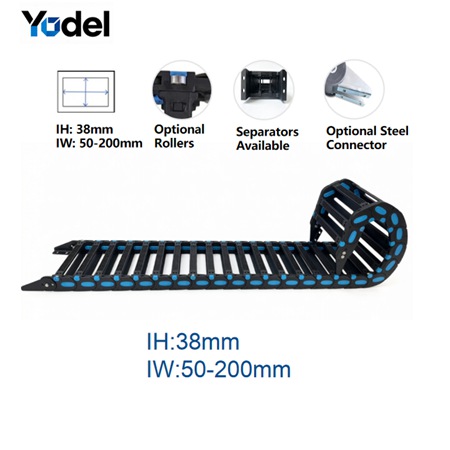 Heavy Duty Cable Carrier: Heavy-Load Roller Series (Inner Height 38mm / 48mm) – The Long-Travel Track Solution