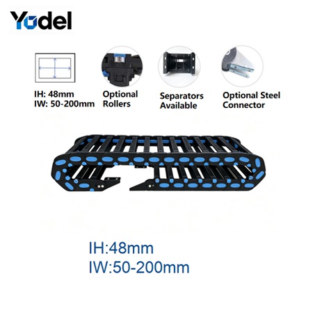 Heavy Duty Cable Carrier: Heavy-Load Roller Series (Inner Height 38mm / 48mm) – The Long-Travel Track Solution