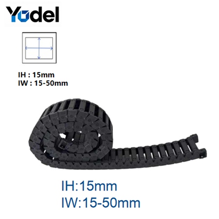 15mm Inner Height Low-Noise Nylon Cable Drag Chain – High-Speed Silent Series for Precision CNC and Automation