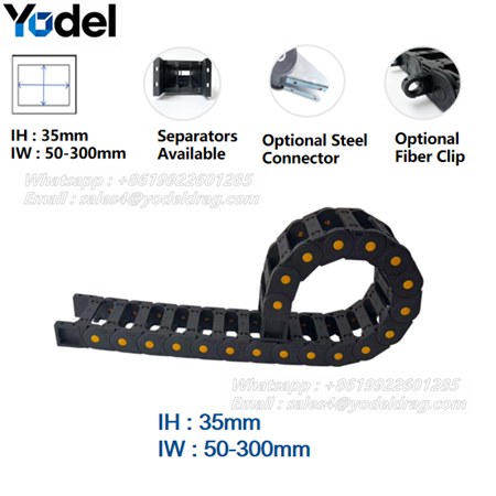 Bridge Type Openable 35mm Cable Track Chain for CNC Router Machines & Laser Cutting Equipment